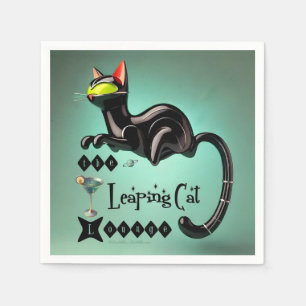Atomatisk Futuristiska av leaping Cat Lounge Pappersservett
