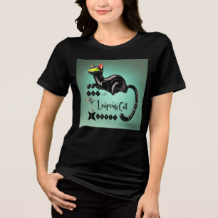 Atomatisk Futuristiska av leaping Cat Lounge T Shirt