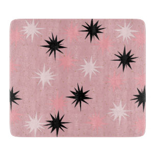 Atombaserade Rosor Starbursts Glass Clearboard Boa
