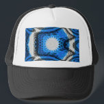 Atomblått Keps<br><div class="desc">Retro-halvsekelns atomblå konstdesign.</div>