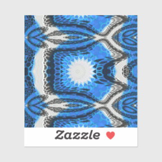 Atomblått Klistermärken