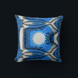 Atomblått Kudde<br><div class="desc">Retro-halvsekelns atomblå konstdesign.</div>