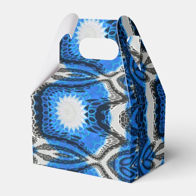 Atomblått Presentaskar (Framsidan Sidan)