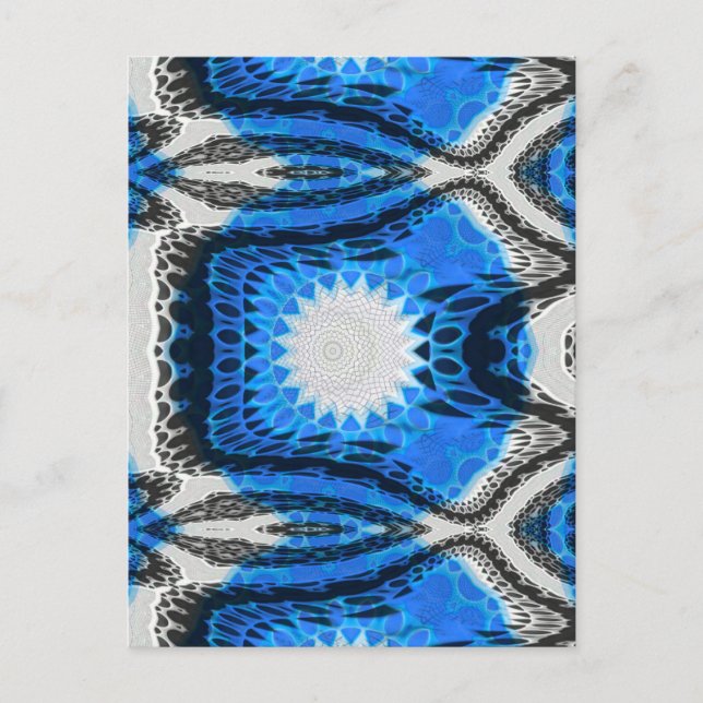 Atomblått Vykort (Framsida)