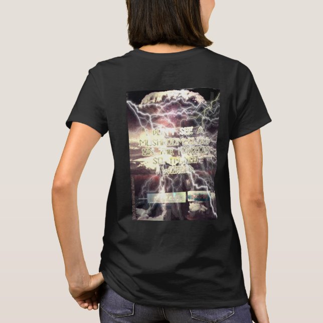 Atombomber, svart T-shirt-back Tröja (Baksida)