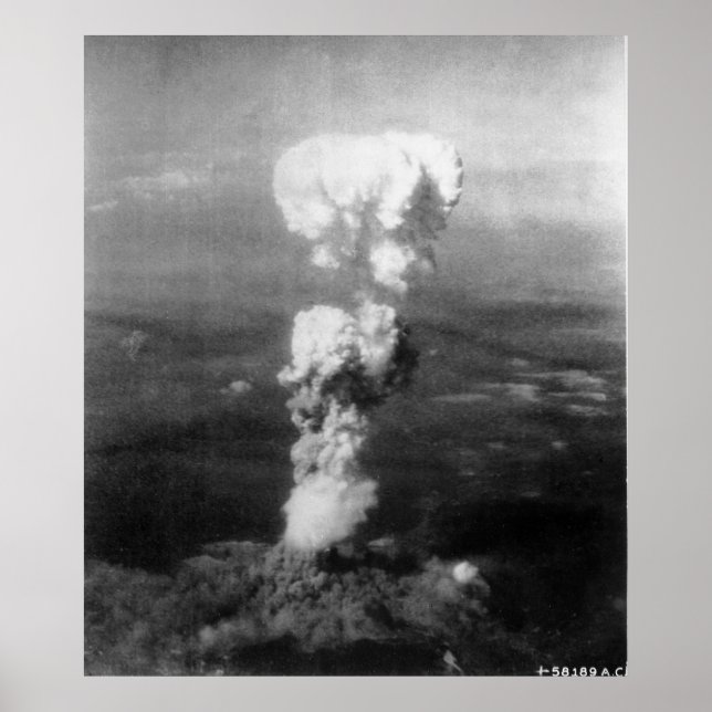 Atombombning av Hiroshima Poster (Framsidan)
