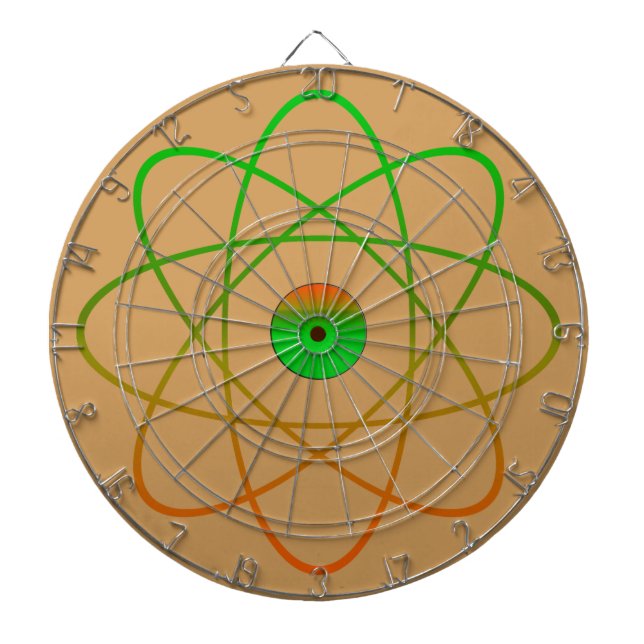Atombur Dartboard, Tan, Metall Piltavla (Framsidan)