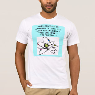 atomen förlorade ett elektronfysikskämt t-shirt