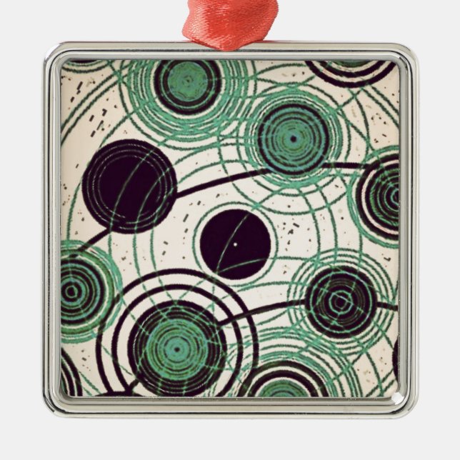 atomer och elektroner julgransprydnad metall (Framsidan)