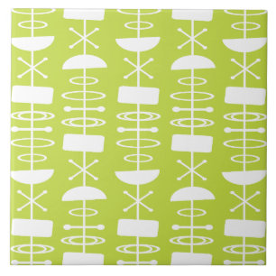 Atomera Abstrakt Symbols Chartreuse Kakelplatta