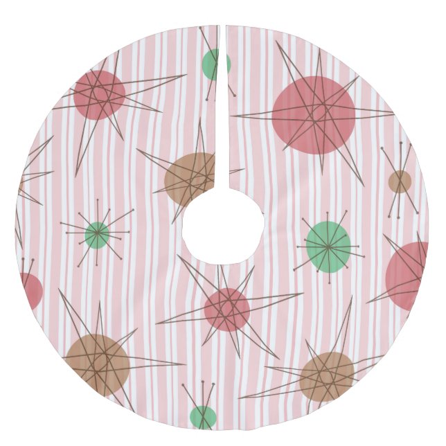 Atomera Candy cane Rand Julgransmatta Borstad Polyester (Framsidan)