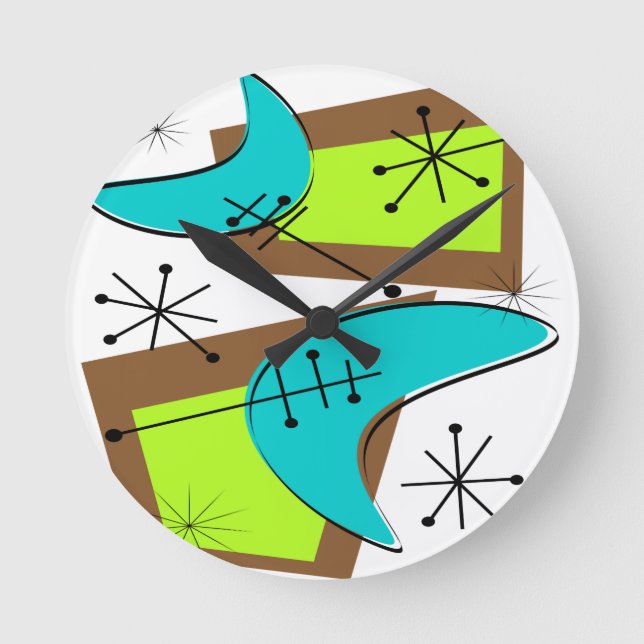 Atomera Inspire Boomerang Design Rund Klocka (Framsida)