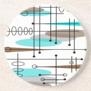Atomera Inspired Mid-Century Design 13 Underlägg Sandsten
