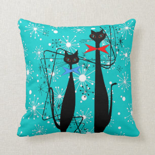 Atomera Mid Century Modern Coola Cat Starburst Kudde