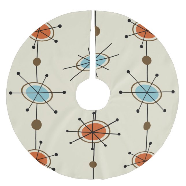 Atomera Satellites Julgransmatta Borstad Polyester (Framsidan)