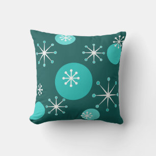 Atomera Starbursts Teal Kudde