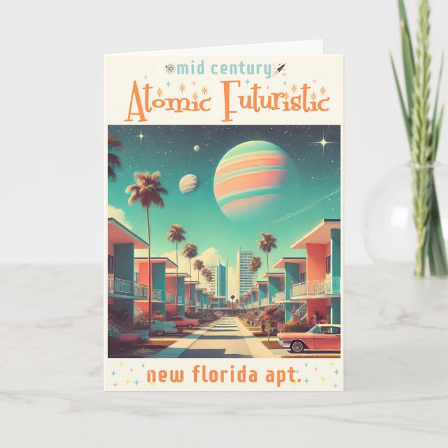 AtomFuturistiska New Florida-avdelningar Kort (Framsida)