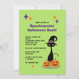 Atomhalloween-katt i mitten av århundradet inbjudningar