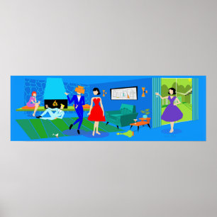 AtomHandflatan Vår Cocktail Party Poster