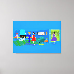 AtomHandflatan Vår Cocktail Party Wrapped Canvas