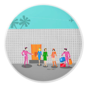 AtomHandflatan Vår Stewardes Party Ceramic Dratin Knopp