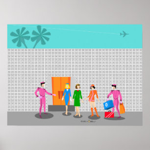 AtomHandflatan Vår Stewardess Party Poster