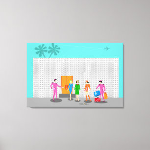 AtomHandflatan Vår Stretched Kanvastryck