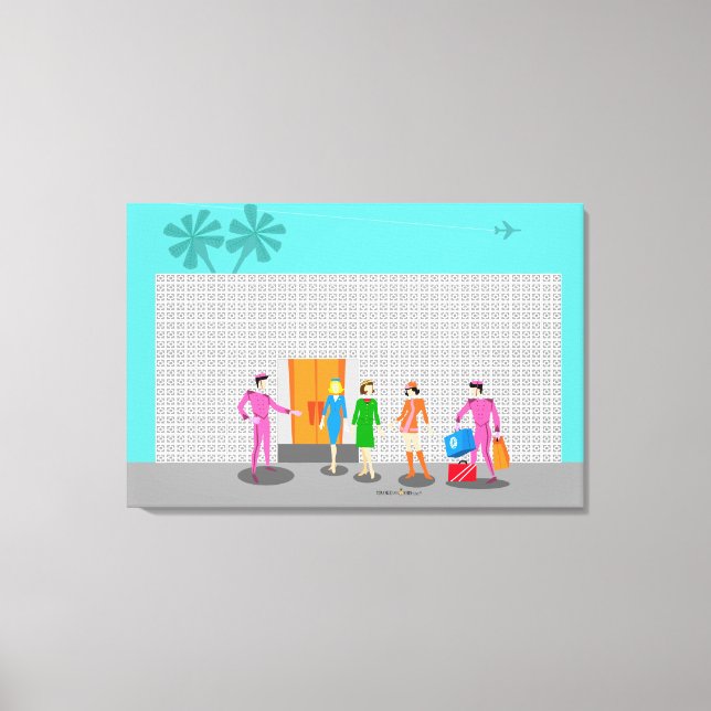AtomHandflatan Vår Stretched Kanvastryck (Framsida)