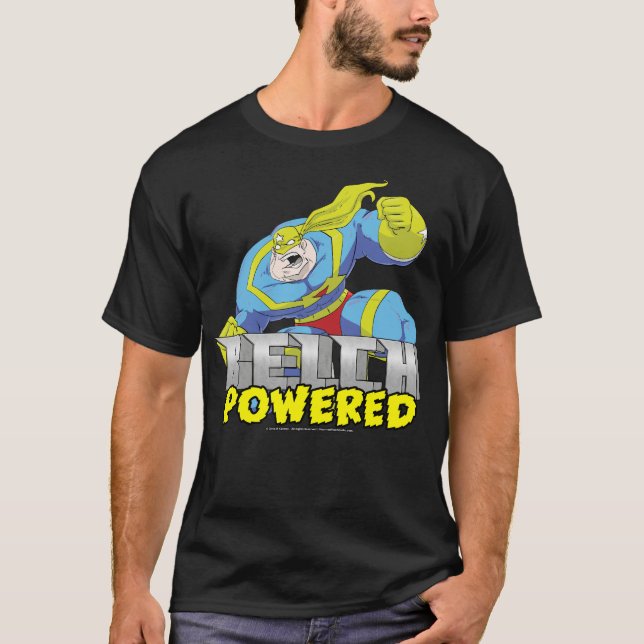 Atomic Belch Man - Belch Powered T-Shirt (Framsida)
