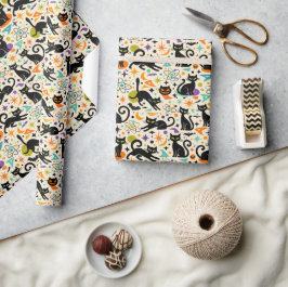 Atomic Black Cats Halloween Presentpapper