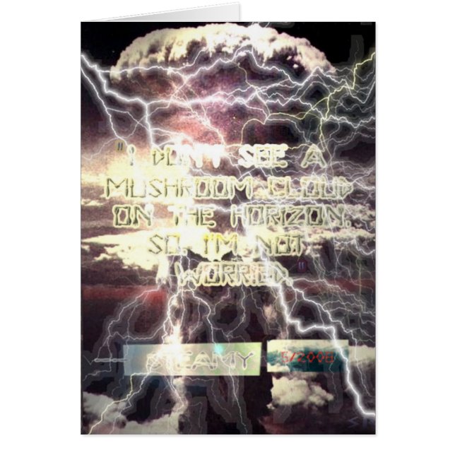Atomic Bomb card Hälsningskort (Framsidan)
