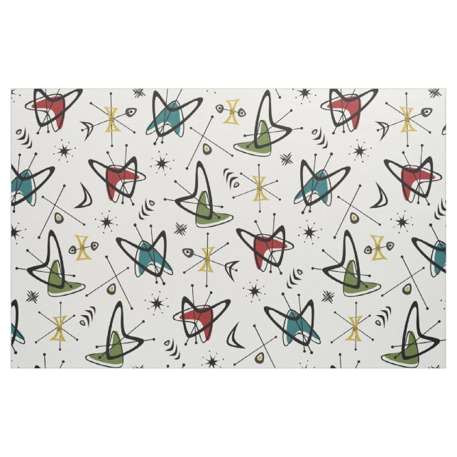 Atomic Boomerang Flashback ©studioxtine Tyg (Fat Quarter)