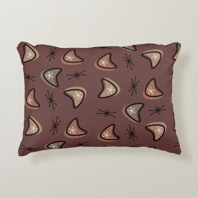 Atomic Boomerangs Starbursts Mörk Academia Prydnadskudde (Framsidan)