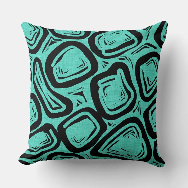 Atomic Boulders Fifties Stil Snazzy Kudde (Framsida)