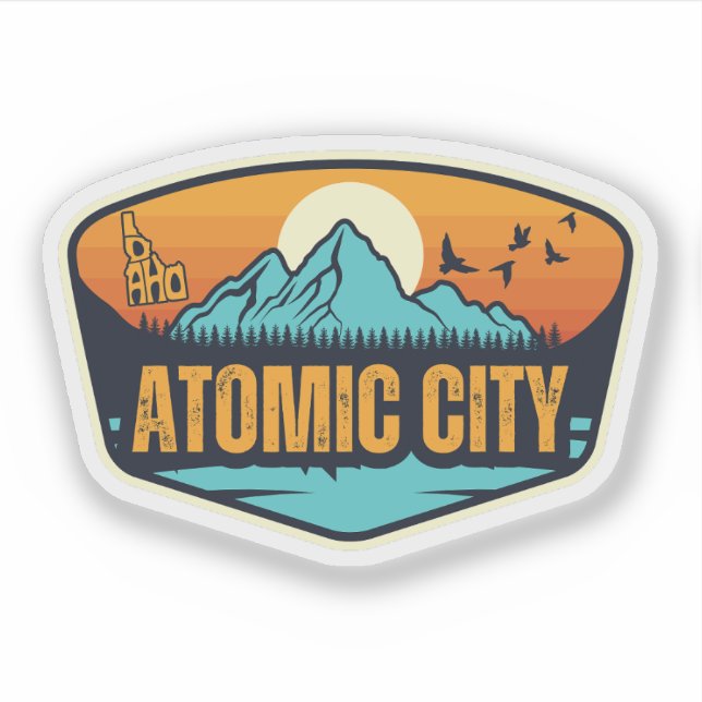 Atomic City, Idaho Klistermärken (Framsida)
