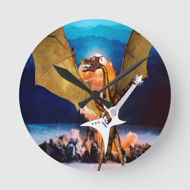 Atomic Dragon Rund Klocka (Framsida)