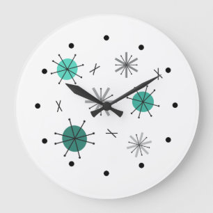 Atomic ERA Starburst Planets Turcos Stor Klocka