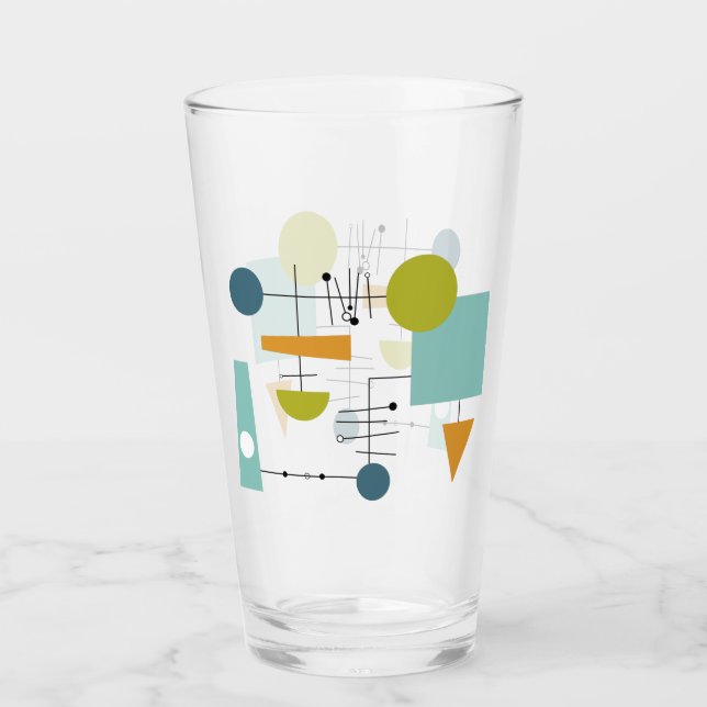 Atomic Flow Chart Geometric Shapes Mid Century Glaskopp (Framsida)