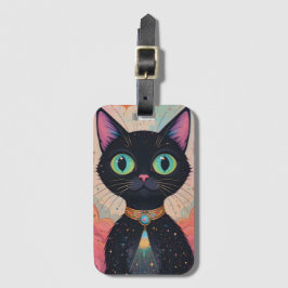 Atomic Futuristiska Cosmic Black Cat Universe Bagagebricka