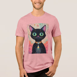 Atomic Futuristiska Cosmic Black Cat Universe T Shirt