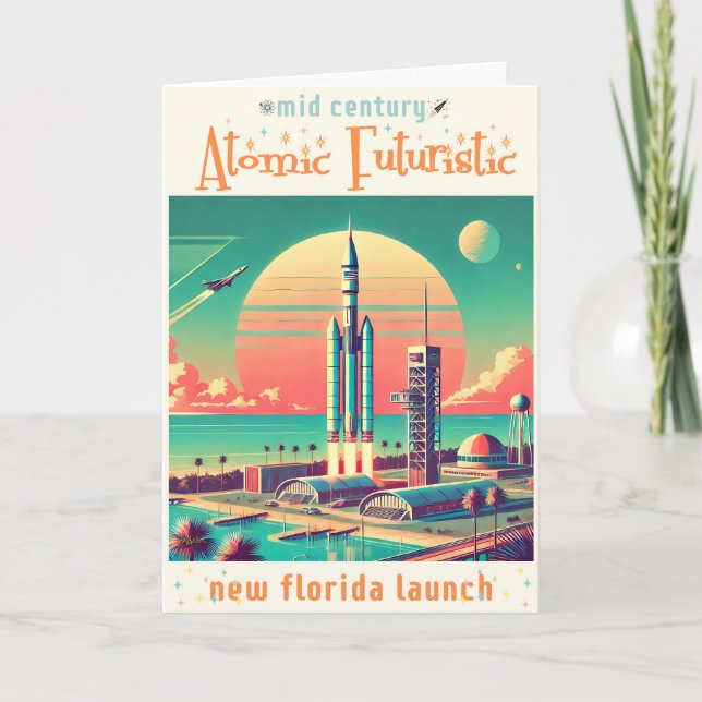 Atomic Futuristiska New Florida Launch Site Kort (Framsida)