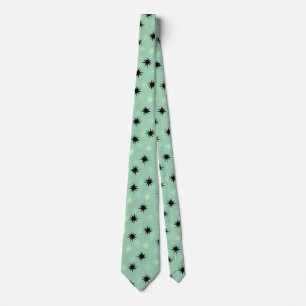 Atomic Jade and Mint Starbursts Tie Slips