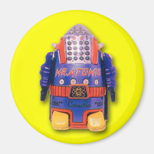 Atomic Leksak Robot Round Magnet