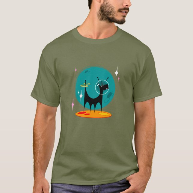 Atomic Måne Doggie T Shirt (Framsida)