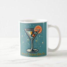 Atomic Martini Club Retro Futuristisk Cocktail Kaffemugg