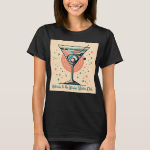 Atomic Martini Club Retro Futuristisk Rymdålder T Shirt