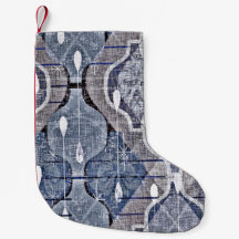 Atomic Ogee Blue Grått Modern Farmhouse Midsekel