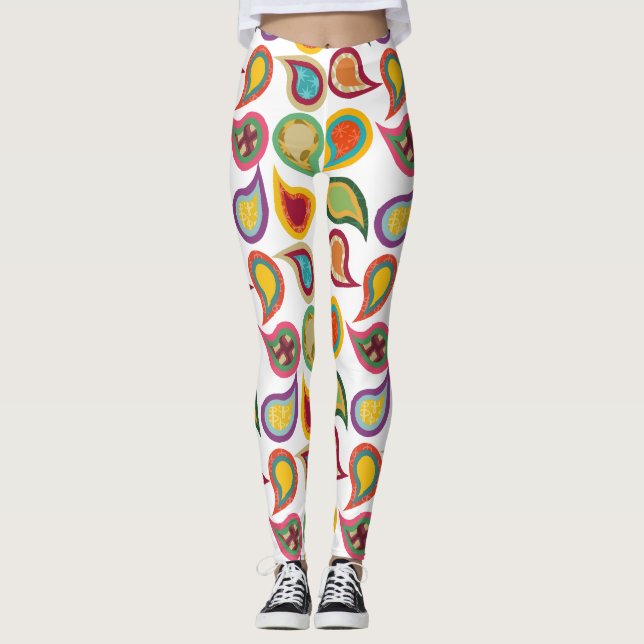 Atomic Paisleys Leggings (Framsida)