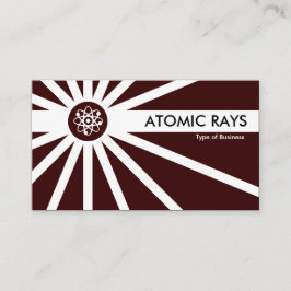 Atomic Rays - Brown Visitkort