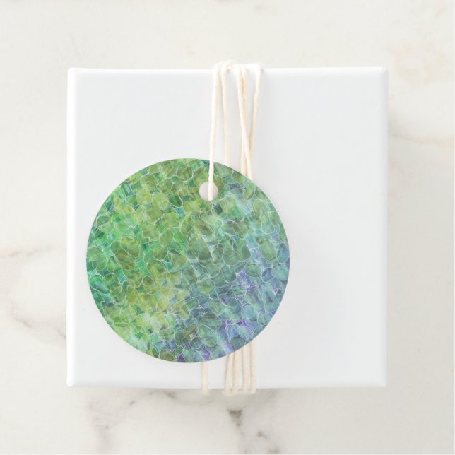 atomic sea glass : tissue paper gåvor etiketter (På plats)